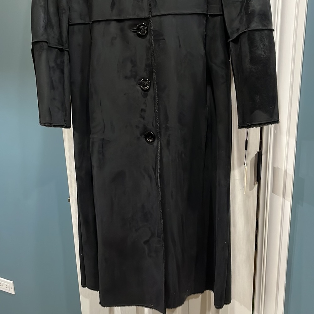 Calvin Klein black long coat, size M, NWT. - Picture 3 of 13